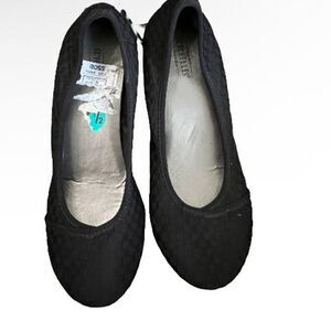 Seychelles NWOT slight heel casual shoes woven fabric black